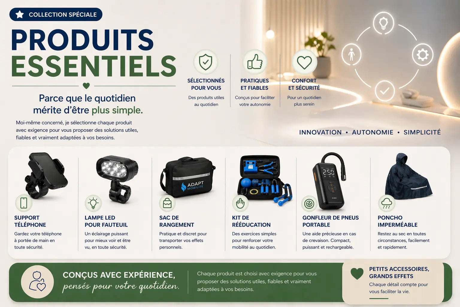 Produits essentiels pour la mobilité et l’autonomie : accessoires innovants pour faciliter le quotidien