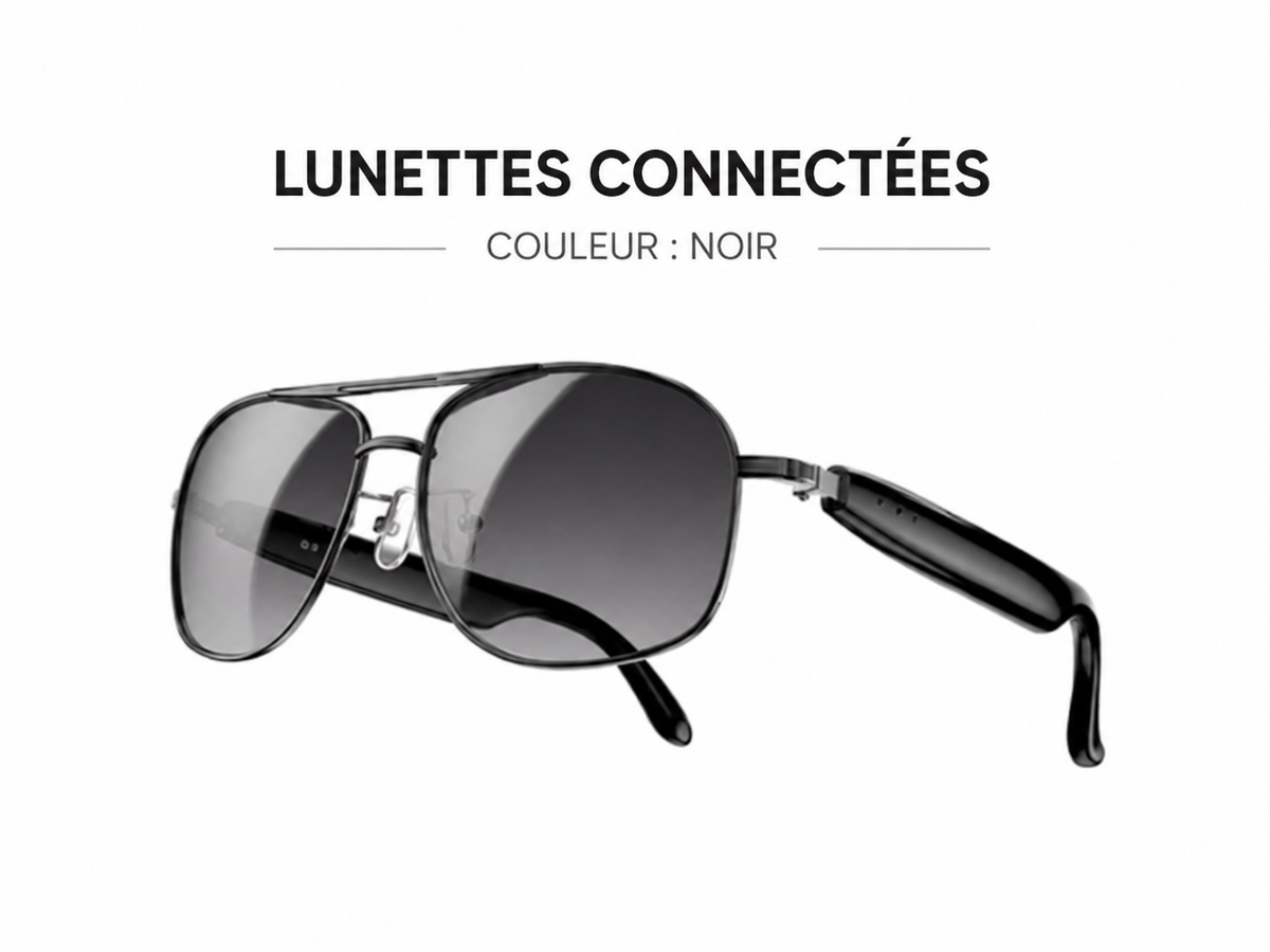 Lunettes Connectées Mains Libres – Bluetooth 6.0 & Audio Ouvert ADAPT Mobilité