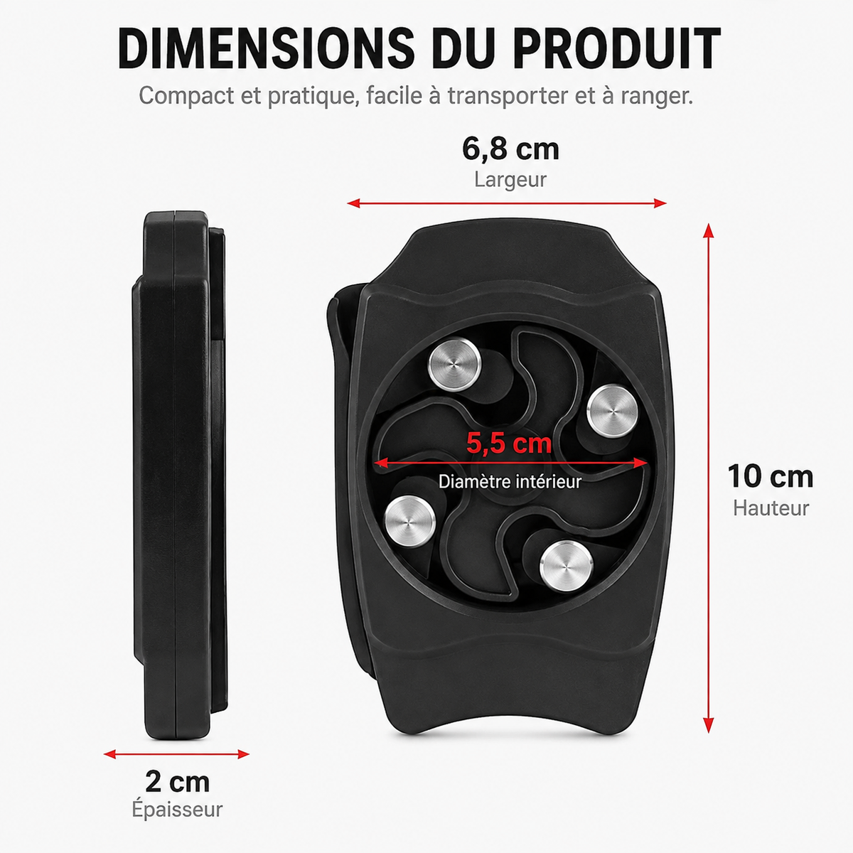Ouvre-Canette Multifonction  – Ouvre-Boîte Portable ADAPT Mobilité