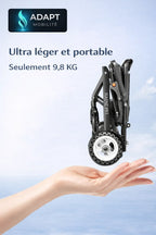 Fauteuil roulant électrique pliant ultra léger – 9,8 kg ADAPT MOBILITE