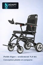 Fauteuil roulant électrique pliant ultra léger – 9,8 kg ADAPT MOBILITE
