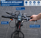 Écran LCD et commandes du handbike électrique pour fauteuil roulant