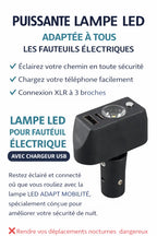 Lampe LED pour Fauteuil Électrique avec Chargeur USB – Sécurité de Nuit ADAPTA