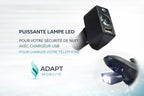 Lampe LED pour Fauteuil Électrique avec Chargeur USB – Sécurité de Nuit ADAPTA