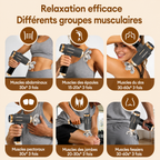 Pistolet de massage pour les épaules, le dos, les jambes, la poitrine et les fessiers
