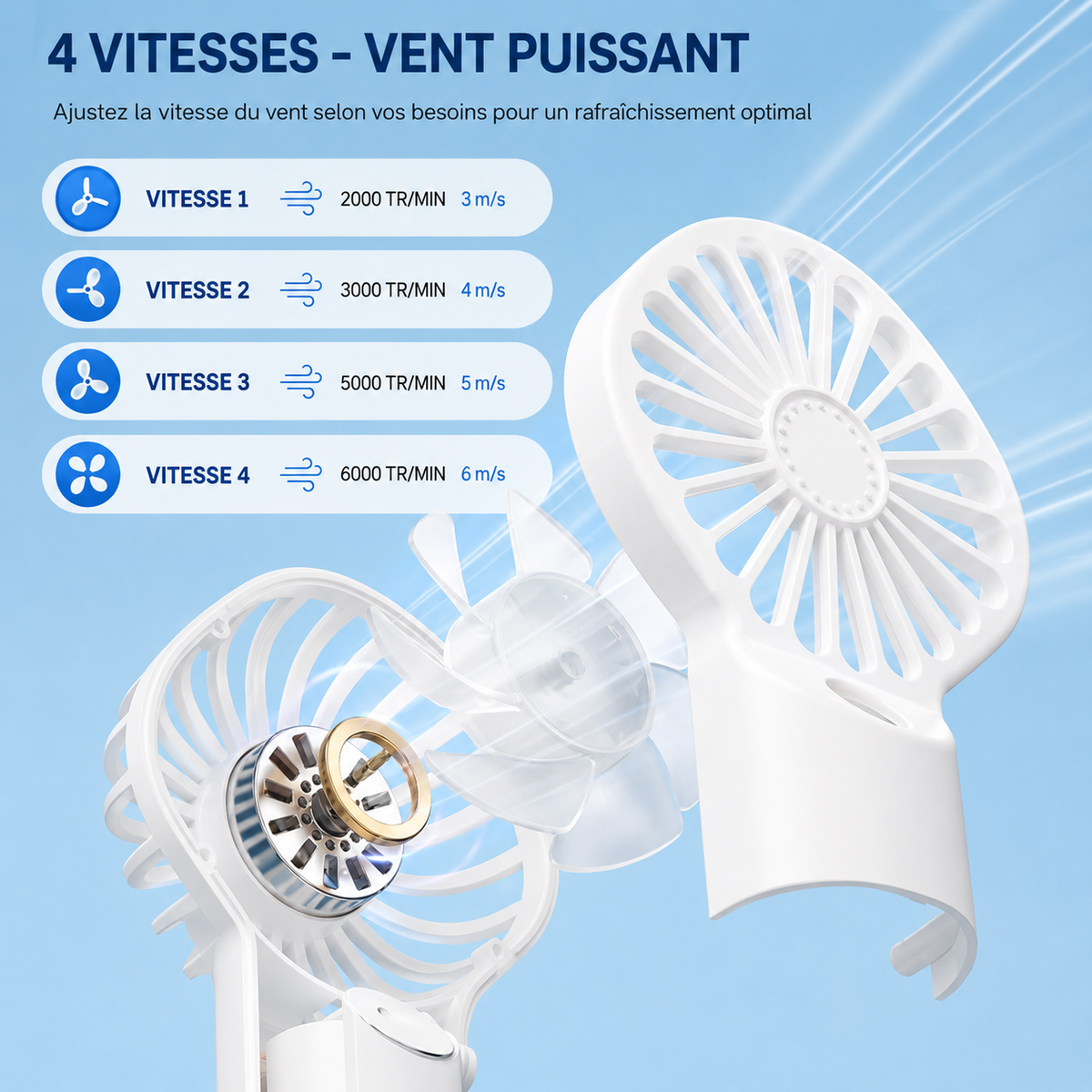 Mini Brumisateur Ventilateur Portable — Rafraîchissant & Hydratant ADAPT Mobilité
