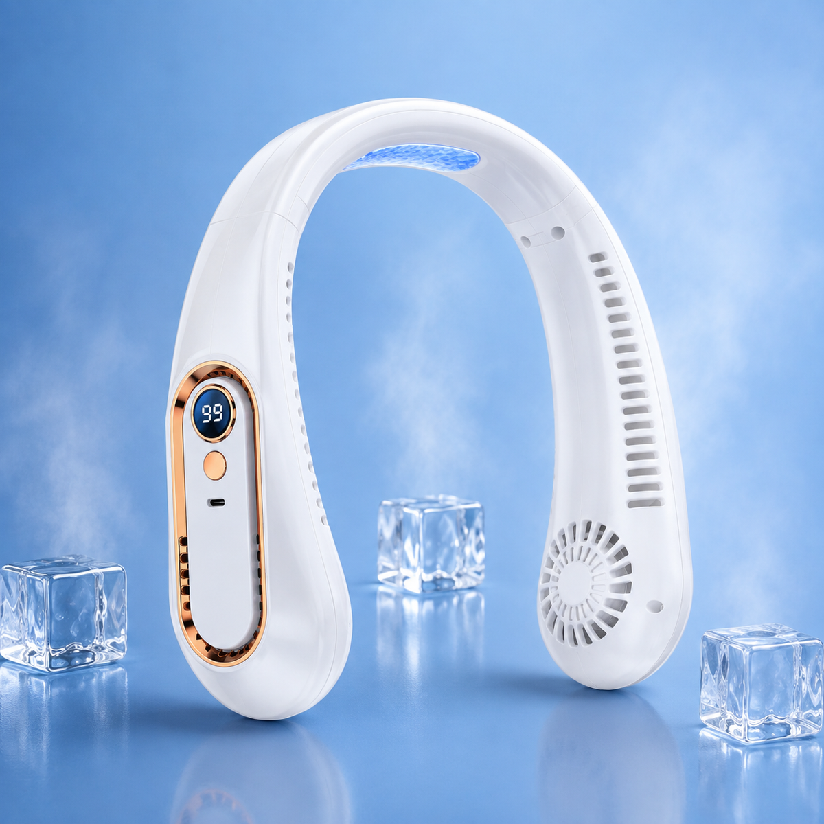 Ventilateur de Cou Rechargeable USB – Refroidissement Sans Pales ADAPT Mobilité
