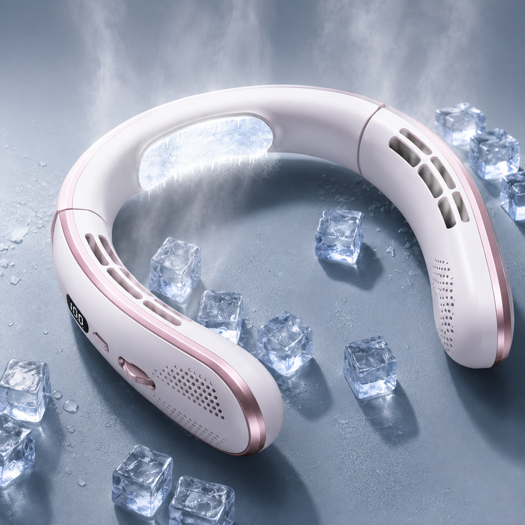 Ventilateur de Cou Rechargeable USB – Refroidissement Sans Pales ADAPT Mobilité