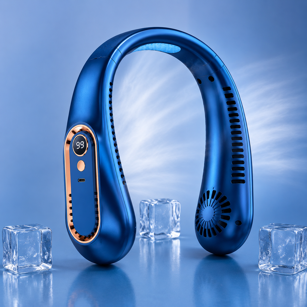 Ventilateur de Cou Rechargeable USB – Refroidissement Sans Pales ADAPT Mobilité
