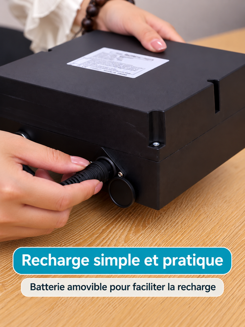 Batterie amovible 24V pour fauteuil électrique avec branchement pour la recharge
