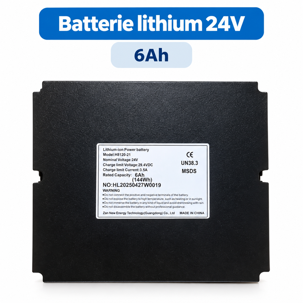Batterie lithium 24V 6Ah compatible avec le fauteuil électrique ultra-léger