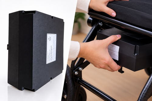 Batterie lithium 24V amovible pour fauteuil roulant électrique ultra-léger