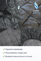 Couverture chauffante intégrale fauteuil roulant ADAPT MOBILITE