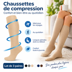 Chaussettes de compression pour le confort et le maintien des jambes au quotidien