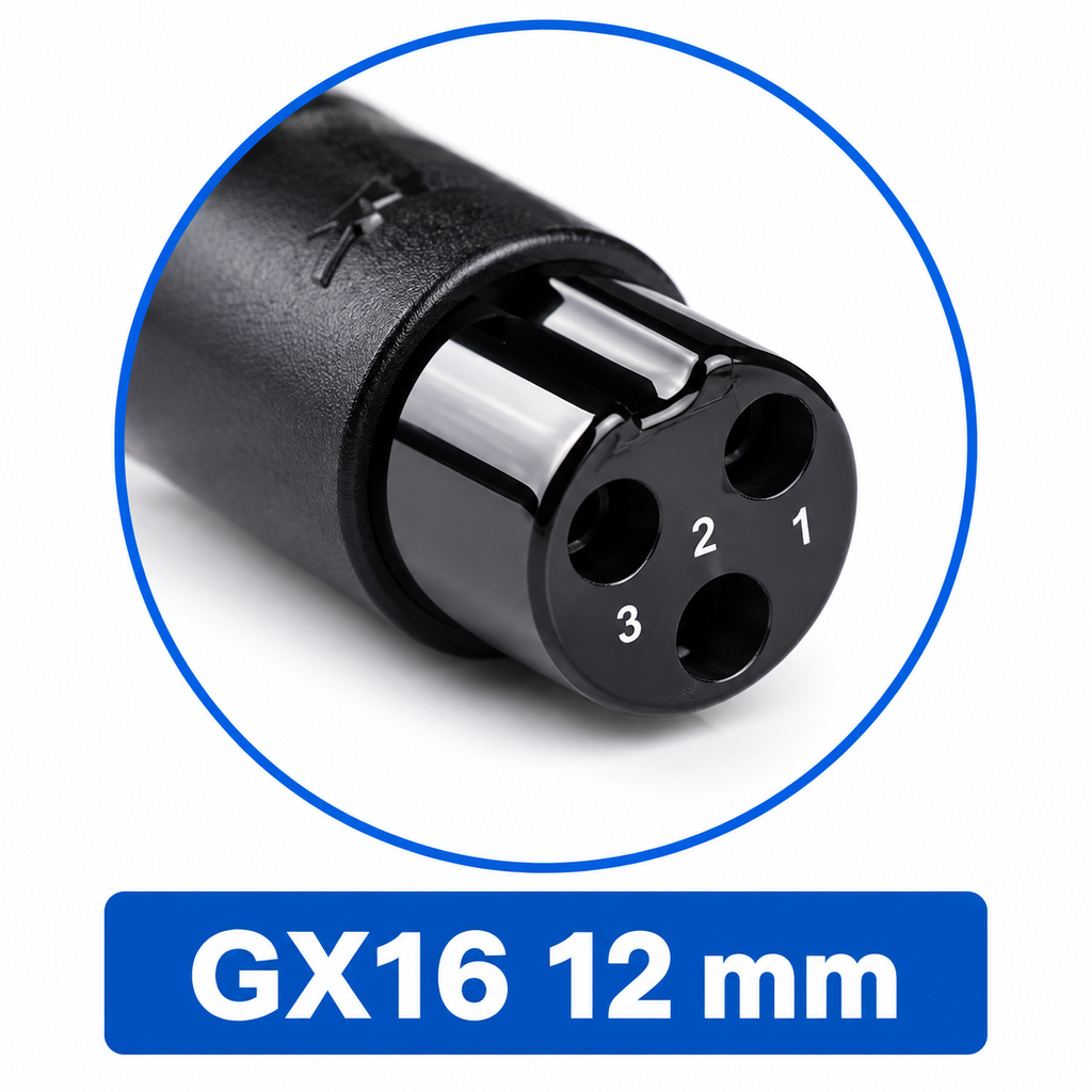 Connecteur GX16 3 broches pour chargeur de trottinette électrique