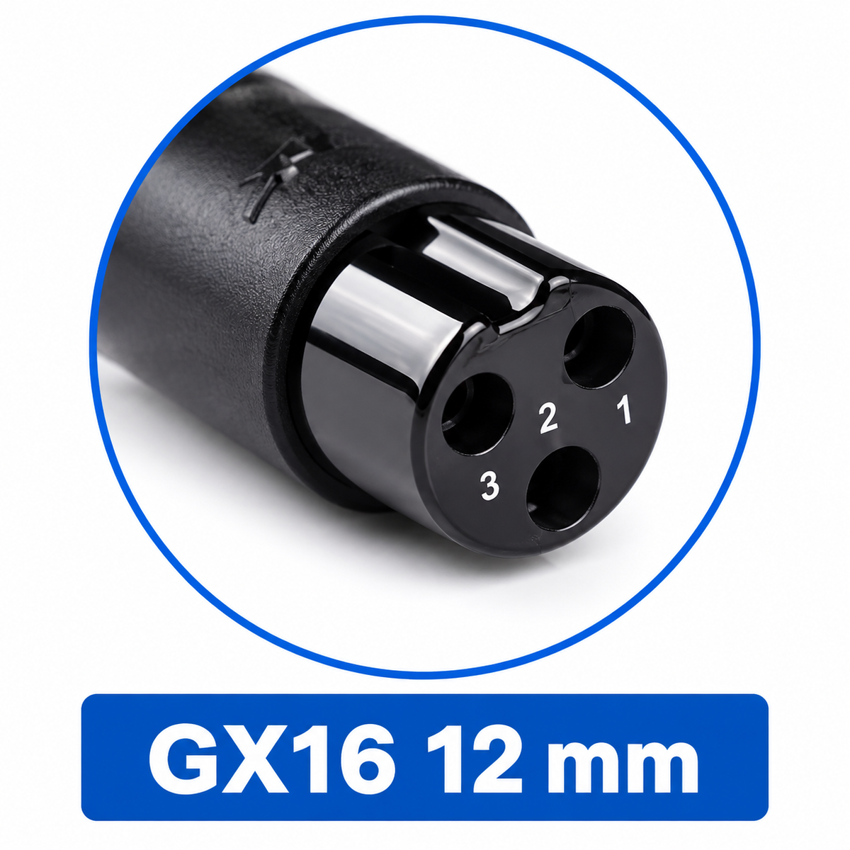 Connecteur GX16 3 broches pour chargeur de trottinette électrique