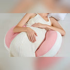 Coussin de grossesse en U rose