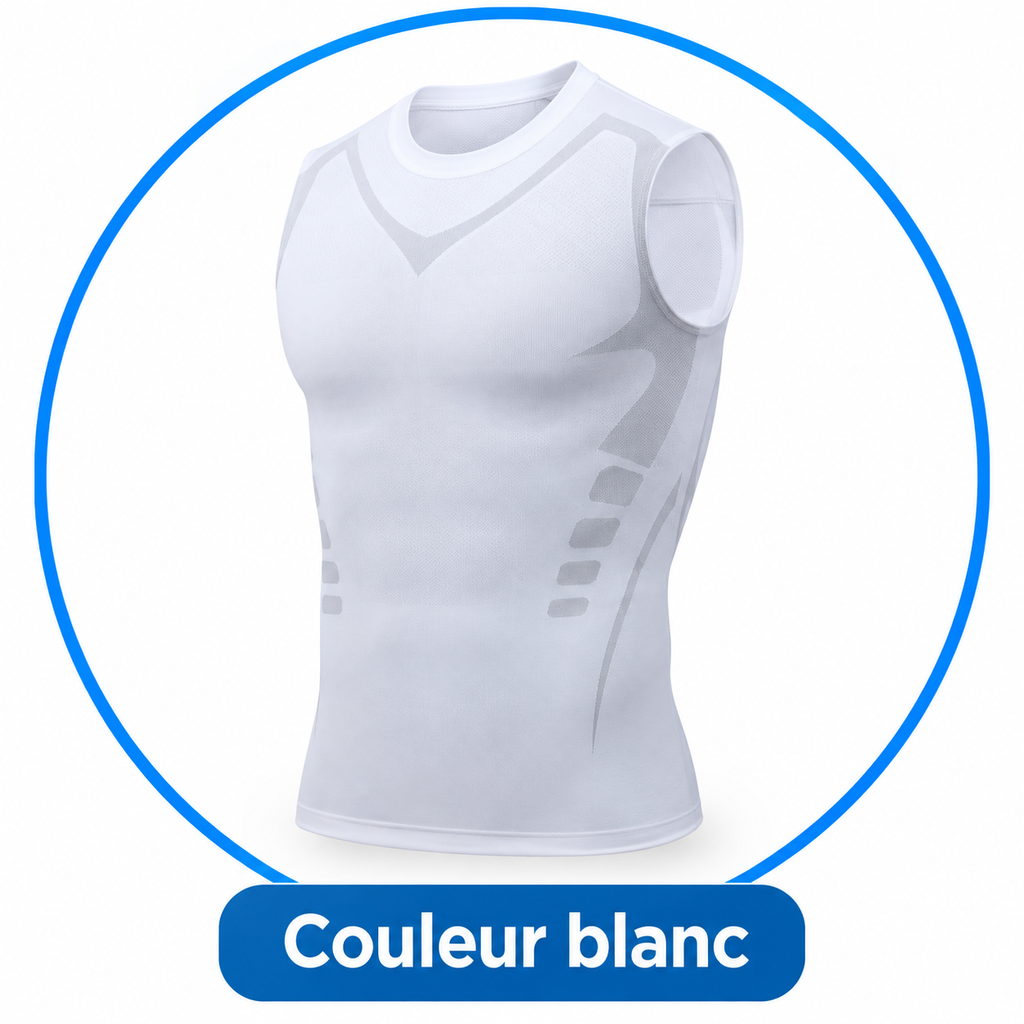 Débardeur de Compression Homme Gainant & Ionique – Sport, Fitness et Maintien du Torse ADAPT Mobilité