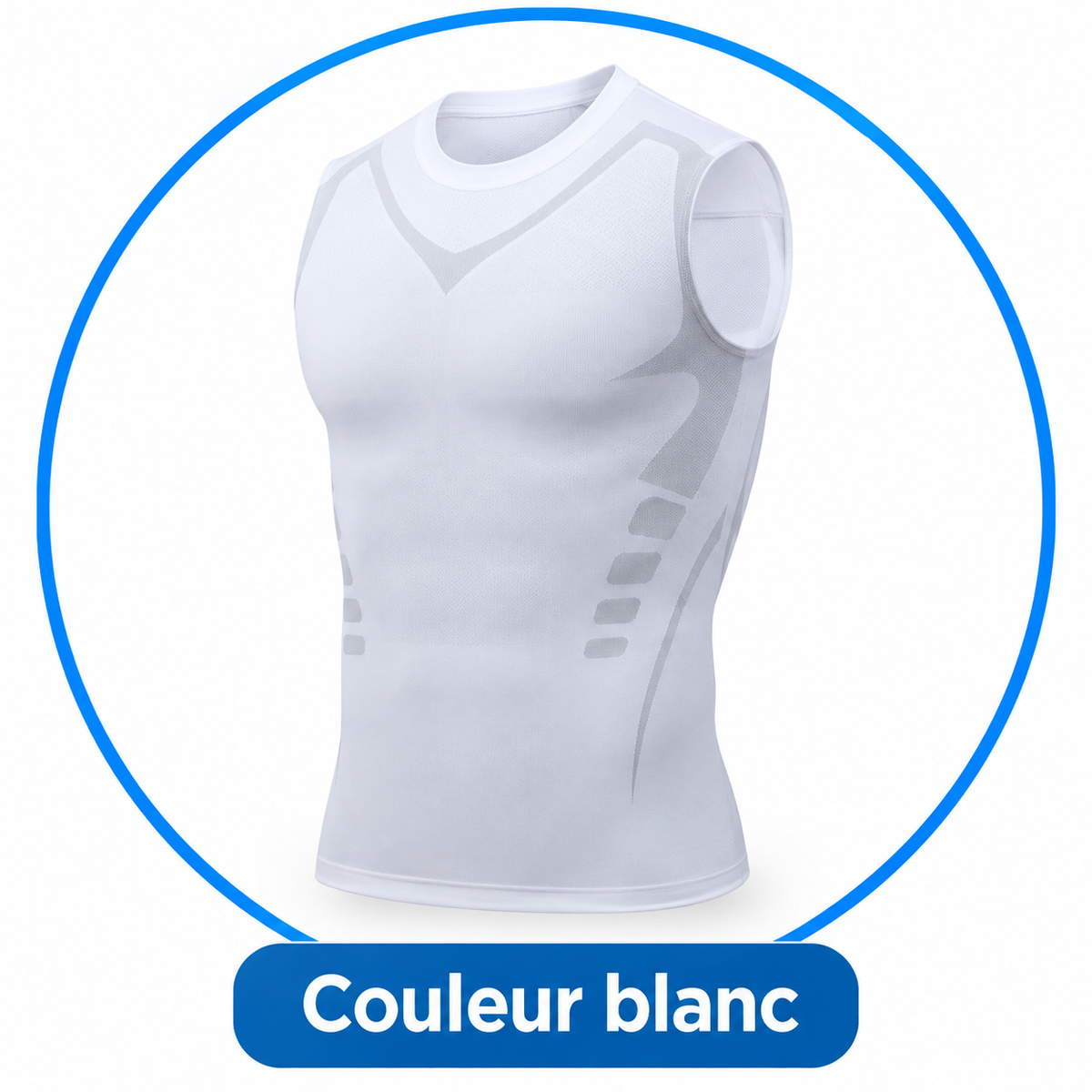 Débardeur de Compression Homme Gainant & Ionique – Sport, Fitness et Maintien du Torse ADAPT Mobilité