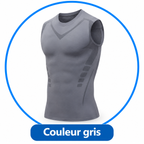 Débardeur de Compression Homme Gainant & Ionique – Sport, Fitness et Maintien du Torse ADAPT Mobilité