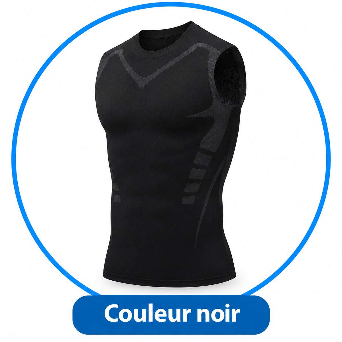 Débardeur de Compression Homme Gainant & Ionique – Sport, Fitness et Maintien du Torse ADAPT Mobilité