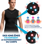 Débardeur gainant homme avec zones de compression pour le maintien du torse et du dos