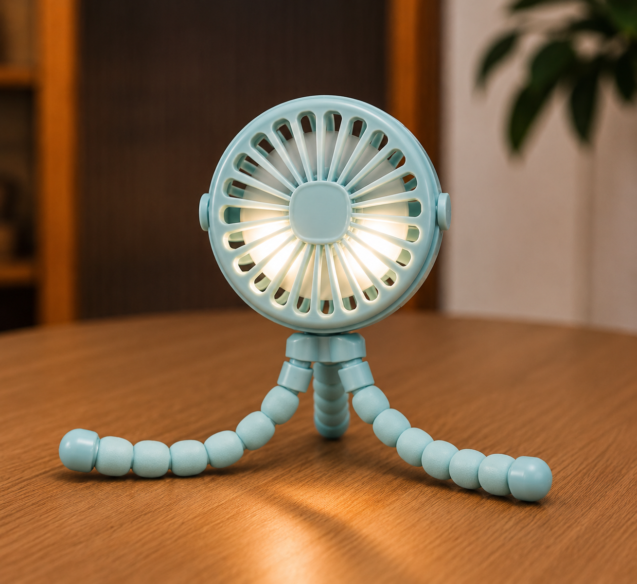 Mini Ventilateur LED Rechargeable à Fixation Flexible ADAPT MOBILITE