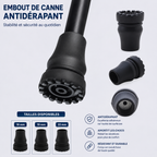 Embout de canne flexible qui s’adapte aux différents angles de marche