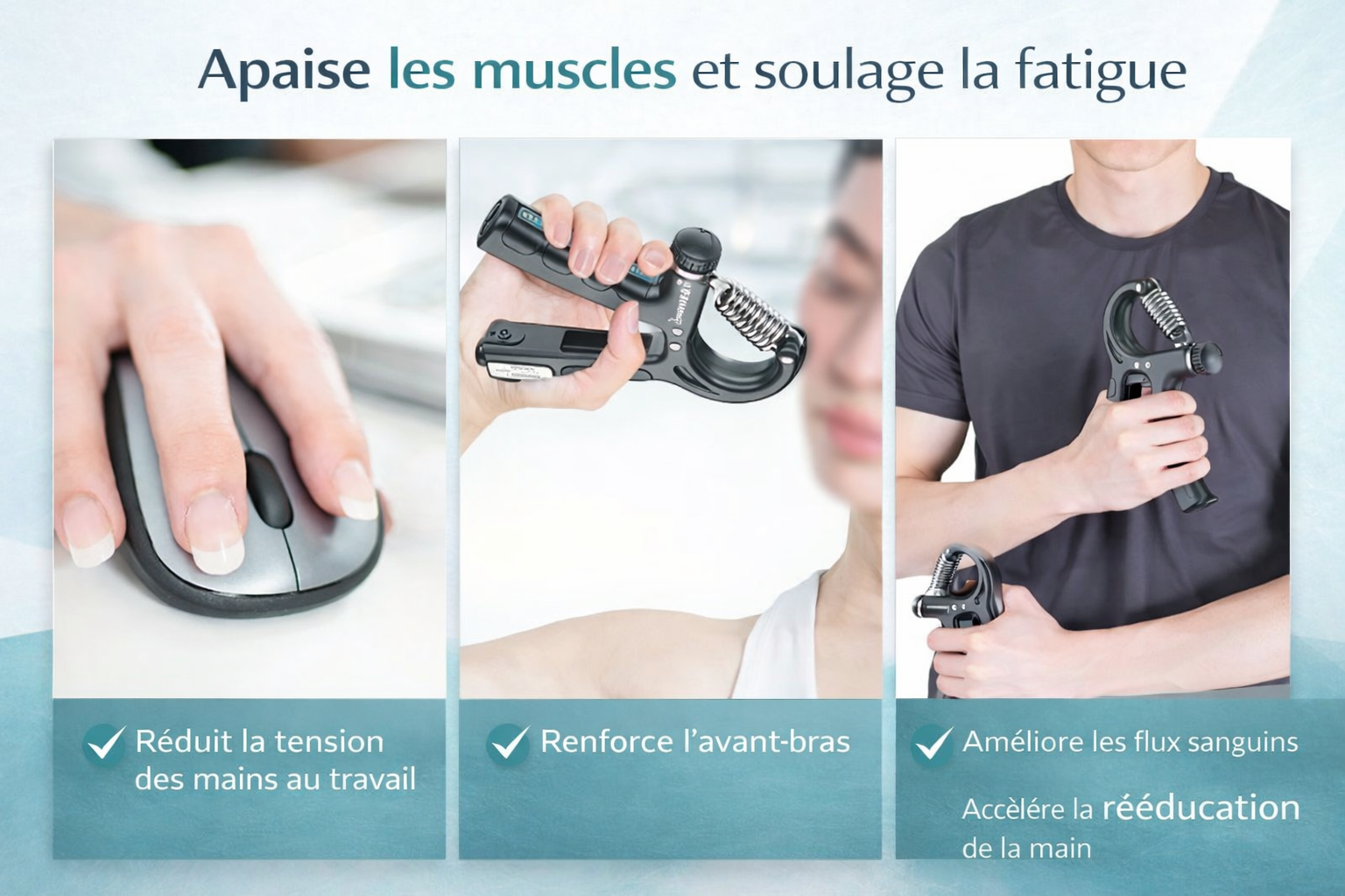 Anneau de résistance pour renforcer la force de la main et des doigts