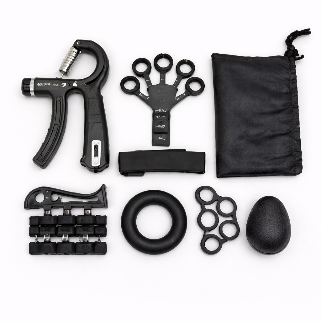 Kit complet de rééducation de la main avec accessoires pour renforcer doigts, poignet et mobilité – ADAPT Mobilité
