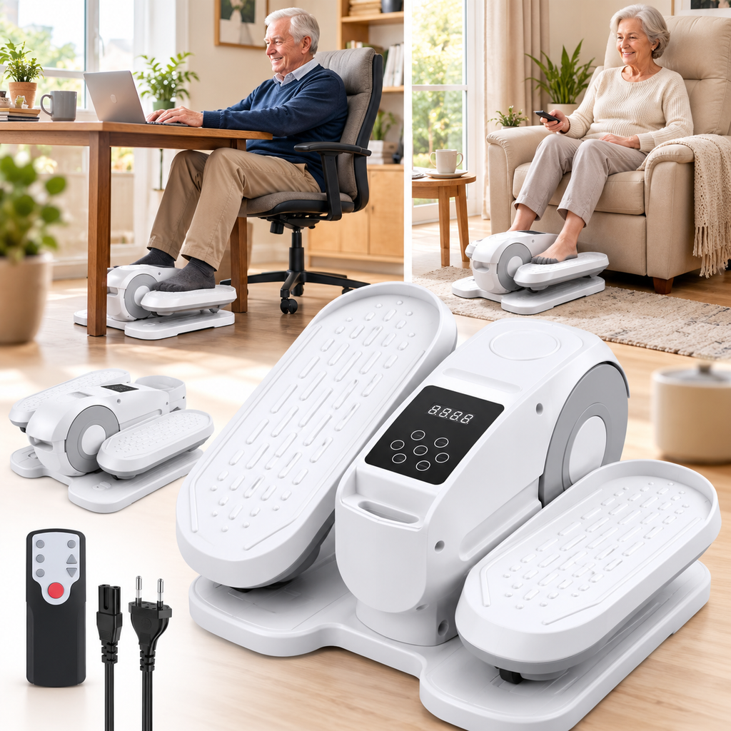 Mini vélo elliptique assis électrique compact pour exercice des jambes