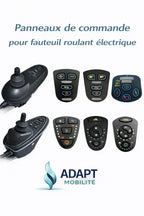 Panneau de commande joystick fauteuil roulant électrique – Adhésif 3M haute résistance ADAPT MOBILITE