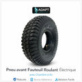 Pneu 260x85 (3.00-4) Fauteuil Roulant Électrique & Scooter PMR – Chambre à Air, Résistant ADAPT MOBILITE