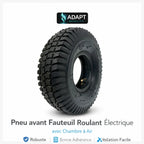 Pneu 260x85 (3.00-4) Fauteuil Roulant Électrique & Scooter PMR – Chambre à Air, Résistant ADAPT MOBILITE
