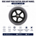 Roue pleine pour fauteuil roulant manuel 147 mm 6 pouces