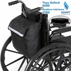 Sac de rangement fauteuil roulant – Grande capacité, imperméable et facile à fixer ADAPT MOBILITE
