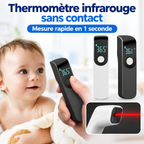 Thermomètre infrarouge sans contact avec mesure rapide en 1 seconde